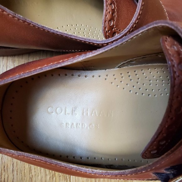 Cole Haan Leather Buckle Shoe - Size 8 - Cognac main image 4